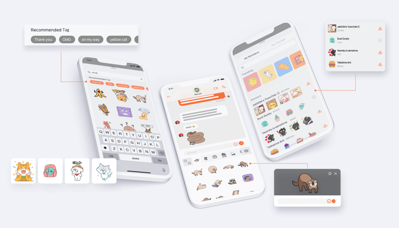 Stipop product interfaces